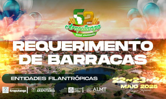 REQUERIMENTO DE BARRACAS | 62 Anos de Araputanga